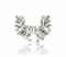 A PAIR OF DIAMOND EAR CLIPS  