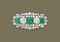 AN EMERALD AND DIAMOND BROOCH, BY BULGARI
