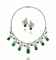 AN EMERALD AND DIAMOND NECKLACE, BY VAN