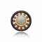 AN ONYX AND CORAL DESK CLOCK, BY CARTIER