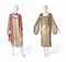 A JEANNE LANVIN PINK TABARD AND GOLD LAMÉ