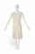 AN IVORY CHIFFON BEADED DRESS  