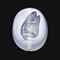 A GREEK BLUE CHALCEDONY SCARABOID  