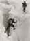 Sherpas Crossing a Nasty Crevasse, Near