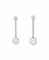 A PAIR OF DIAMOND EAR PENDANTS  