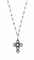 A DIAMOND CROSS PENDANT NECKLACE  