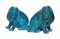 TWO CHINESE TURQUOISE-GLAZED MODELS OF