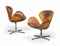 A PAIR OF ARNE JACOBSEN (1902-1971) LEATHER