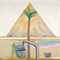 Great Pyramid at Giza with Broken Head from