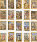 TWENTY FULL-PAGE MINIATURES, on ten leaves from a devotional book, ILLUMINATED MANUSCRIPT ON VELLUM