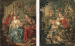 A young couple and a huntsman in a woodland garden; and An old man, his wife and her lover in an interior 