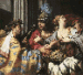 Agamemnon refusing to allow Chryses to ransom his daughter Chryseis  