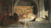 The Play Scene in Hamlet  Hamlet: He poisons him i' the garden for his estate. His name's Gonzago: this story is extant, and written in very choice Italian: you shall see anon, how the murder gets the love of Gonzago's wife. Ophelia: The king rises Hamlet: What, frightened with false fire! Queen: How fares my lord? Polonius: Give o'er the play. King: Give me some light: away! All: Lights, lights, lights!'  William Shakespeare, Hamlet, Act III, Scene 2. 