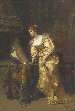 An Elegant Lady reading Music  