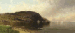Seascape with Dory and Sailboats  