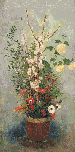 Vase de fleurs avec branches de pommier en fleur  