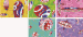 In the Deep DOB--Yellow/Green/Pink/Acqua Blue/Purple  