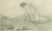 Female nude with two seals  
