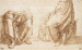 Deux études de draperies d'après l'Antique  