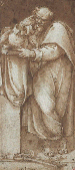Saint Pierre appuyé sur une colonne tenant un livre, une clef à ses pieds, d'après Sebastiano del Piombo 