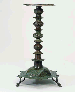 A FATIMID BRONZE LAMPSTAND  