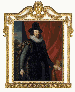 PORTRAIT OF SIR FRANCIS BACON (1561-1626), THREE-QUARTER-LENGTH, IN LORD CHANCELLOR'S ROBES, BEFORE A RED CURTAIN, A LANDSCAPE BEYOND 