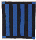 AN AMISH BARS PATTERN PIECED AND QUILTED COTTON COVERLET  