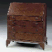 A QUEEN ANNE FIGURED MAPLE SLANT-FRONT DESK  