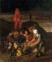 Soldiers gaming at Calvary  