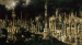 An architectural fantasy with artists sketching  