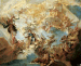 A bozzetto for a ceiling: Merit crowned by Nobility  