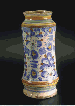 A Tuscan maiolica waisted albarello  