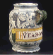 A maiolica apothecary jar  