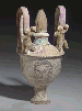 A SICILIAN POLYCHROME POTTERY LEBES GAMIKOS  