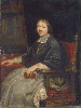 Portrait of a cleric, said to be Jean-François-Paul de Gondi, future Cardinal de Retz (1613-1679), seated three-quarter-length, a book in his hand, at a table 