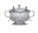 PRINCESS HENRY OF BATTENBERG'S CHRISTENING-PRESENT A VICTORIAN SILVER PORRINGER AND COVER 