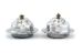 A PAIR OF GEORGE V SILVER MUFFIN-DISHES AND COVERS  