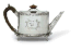A GEORGE III SILVER TEAPOT AND AN ASSOCIATED STAND  