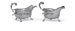 A PAIR OF EDWARD VII SILVER SAUCEBOATS  
