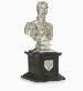 A SILVER-PLATE MEMORIAL BUST OF H.R.H. PRINCE ALBERT VICTOR, DUKE OF CLARENCE AND AVONDALE IN HIS UNIFORM AS CAPTAIN OF THE 10<V>T<V>H HUSSARS 