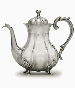 A DANISH SILVER COFFEE POT  