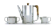 A THREE-PIECE DANISH COFFEE SERVICE  