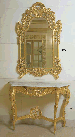 A LOUIS XV STYLE GILTWOOD MIRROR  