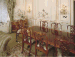 A SET OF FIVE LOUIS XV STYLE GILT METAL CUT GLASS WALL LIGHTS  