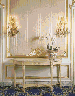 A NEOCLASSICAL STYLE WHITE PAINTED CONSOLE  