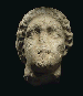 A GREEK MONUMENTAL MARBLE HEAD OF A GODDESS  