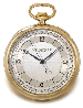 Patek Philippe. A fine and unusual 18K gold openface keyless lever watch with sweep centre seconds and sector dial 