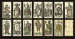Dellarocca Tarot, circa 1830, Milan, Ferdinando Gumppenberg, 56 of 78 cards (includes Major Arcana I to III, V to XI, XIII to XV, XXI, all four courts in the suits of spade and denier, two courts in the suit of coupe, and 32 of 40 pips), hand colored and stencil colored steel engravings.  Major Arcana and courts are full-length figures, Italian card titles, Roman numerals, Italian suits, two indices, square corners, Major Arcana I IL BAGATTO is a shoe cobbler, III L'Imperatrice depicts shield of double eagle with initials F.I. and  reads, Il presente e posto sotto la tulela delle Leggi  (It is regulated and protected by the laws)  Backs are overall geometric pattern of dots and circles in red.  Size 4 1/16 in. (10.3 cm.) high, 2 1/16 in. (5.2 cm.) wide.  Slightly worn.  Kaplan I & II, var.