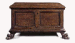 AN NORTH ITALIAN WALNUT AND FRUITWOOD (CERTOSINA) CASSONE  