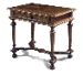 AN ITALIAN WALNUT CENTRE TABLE  
